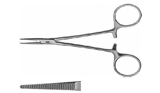 ХЕЛСТЕД-МОСКІТ ЗАТИСКАЧ ДЕЛ. ПРЯМ. 125MM